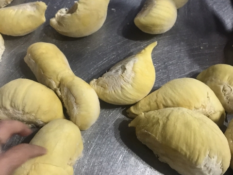 Sầu riêng tách múi cấp đông xuất khẩu